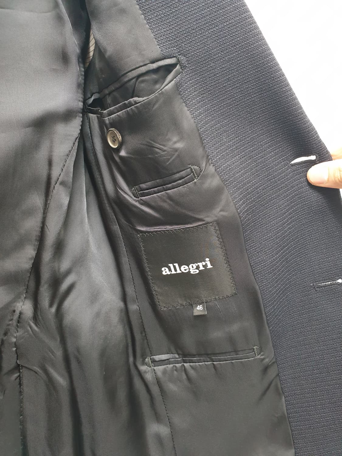 알레그리 네이비 남성 블레이저 자켓 46 상품이미지3