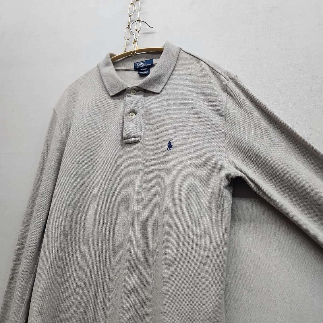 폴로랄프로렌 로고 PK 긴팔티 M 상품이미지3