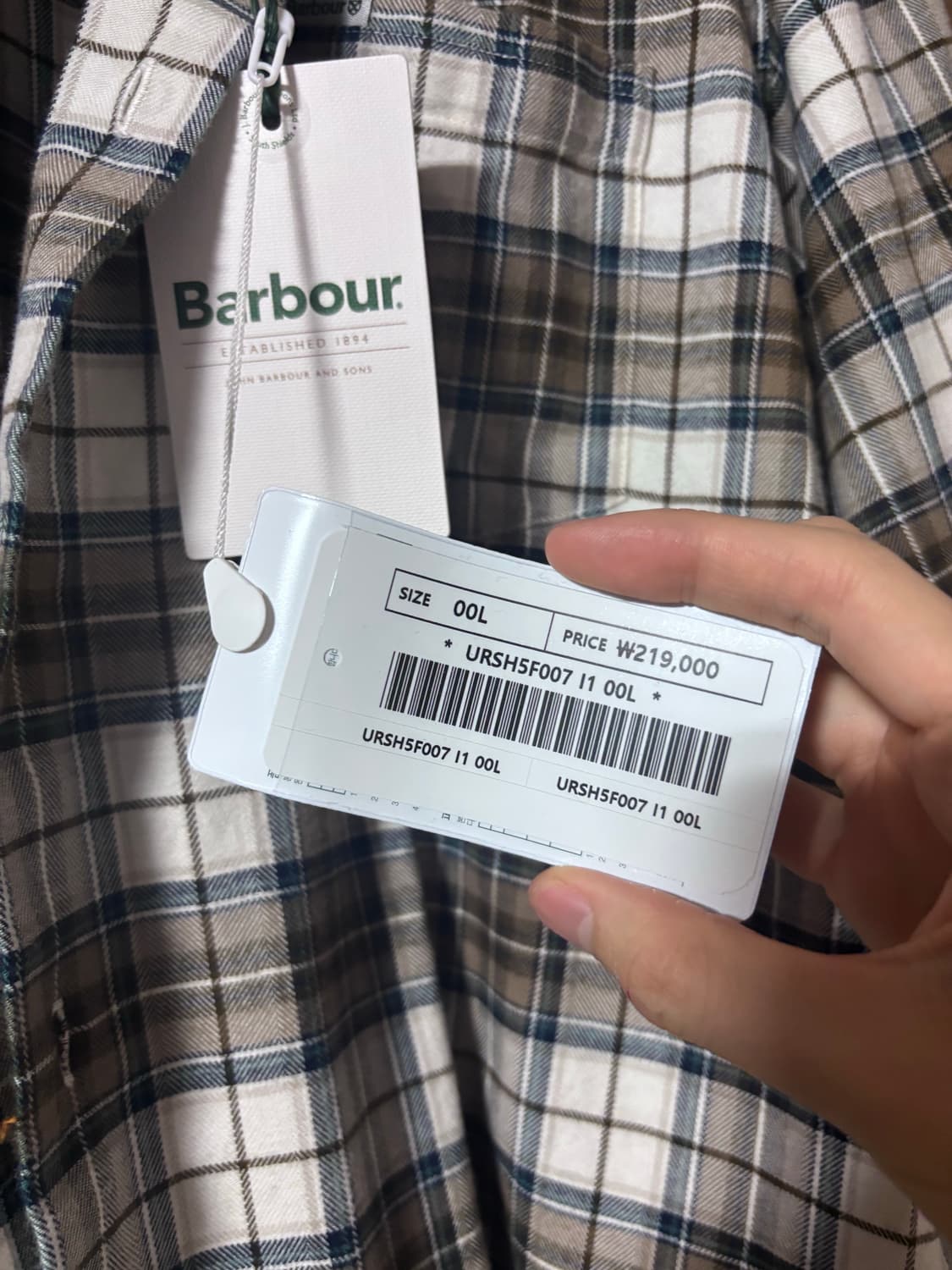 [새상품] 바버 셔츠 상품이미지5