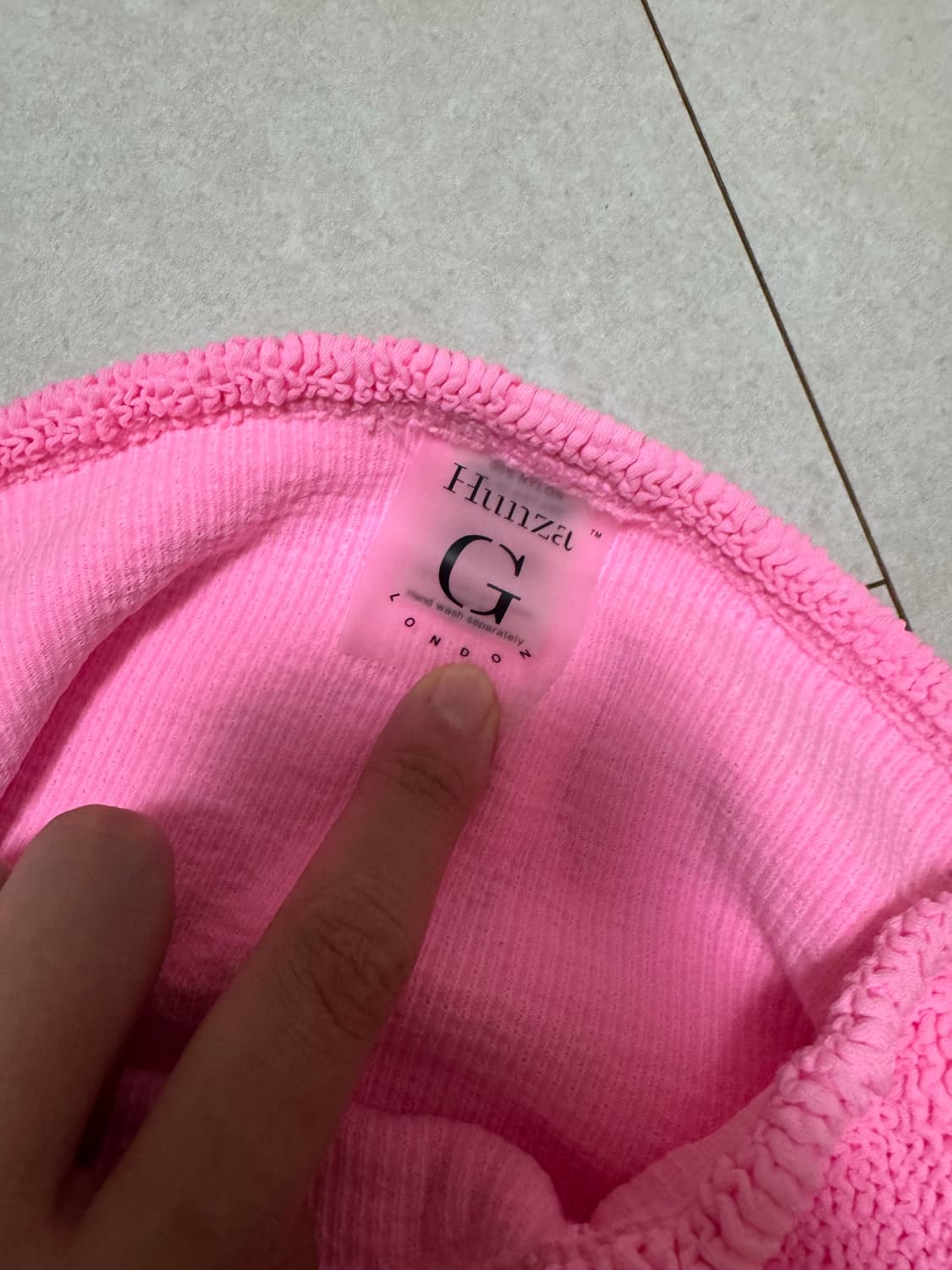 훈자 지 크링클 튜브탑 / 미니스커트 상품이미지4