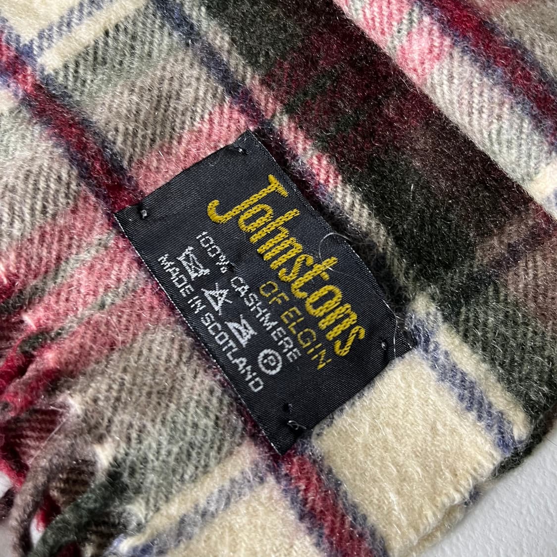 [Johnstons Of Elgin] 캐시미어 100% 체크 머플러 상품이미지4