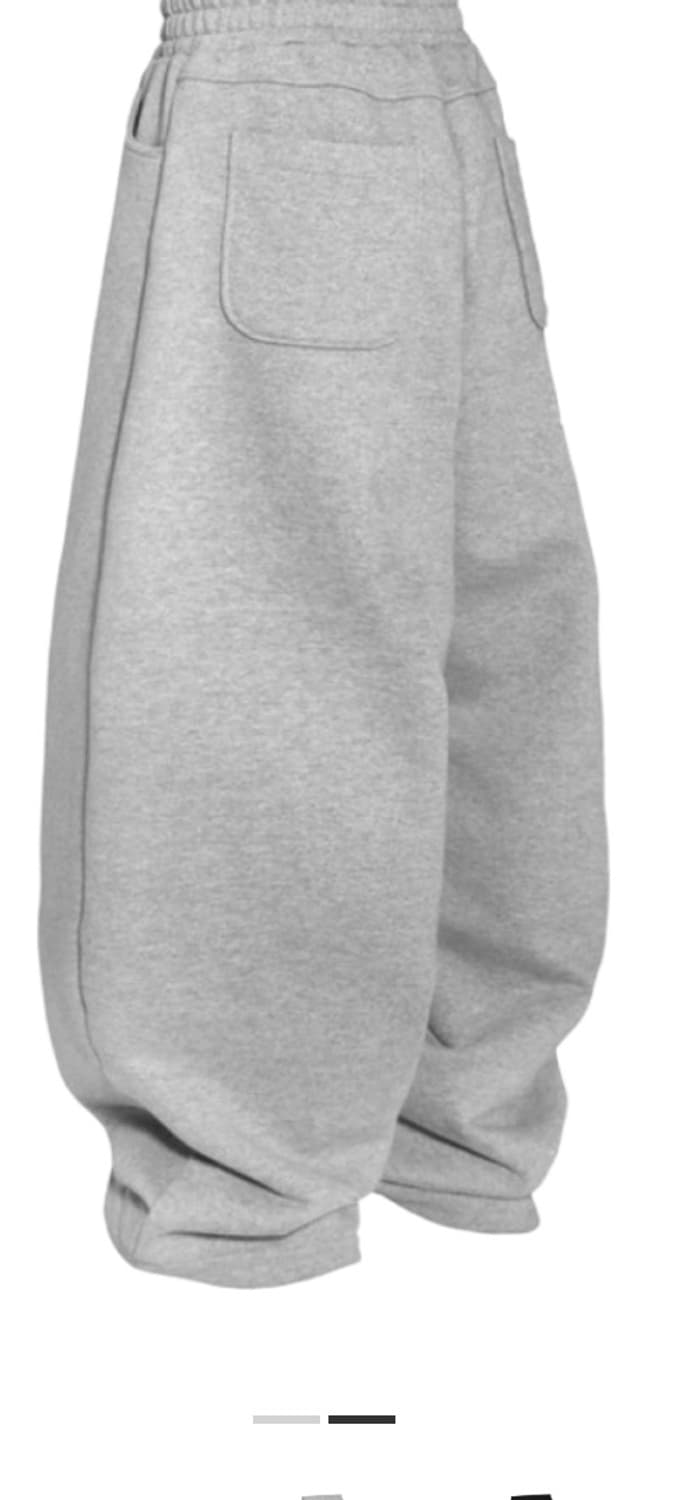 엠제이디 에브리데이 헤비 스웨트 배기 팬츠 멜란지 그레이 상품이미지2