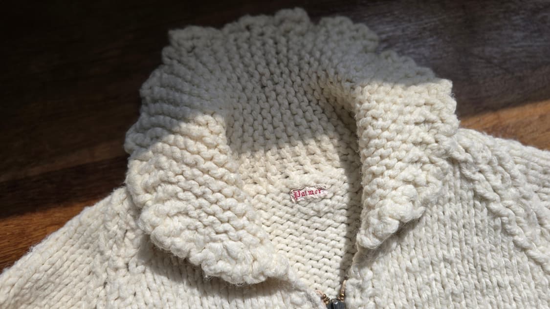 유로 빈티지 Palmer 집업 니트 Talon 지퍼 상품이미지7