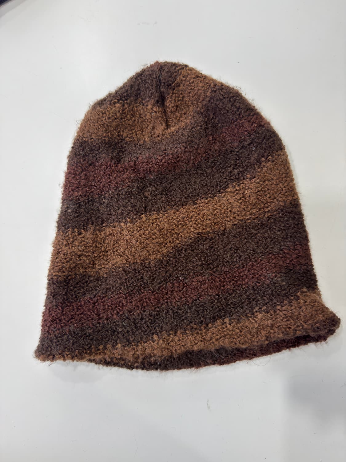 brown pattern beanie 상품이미지1