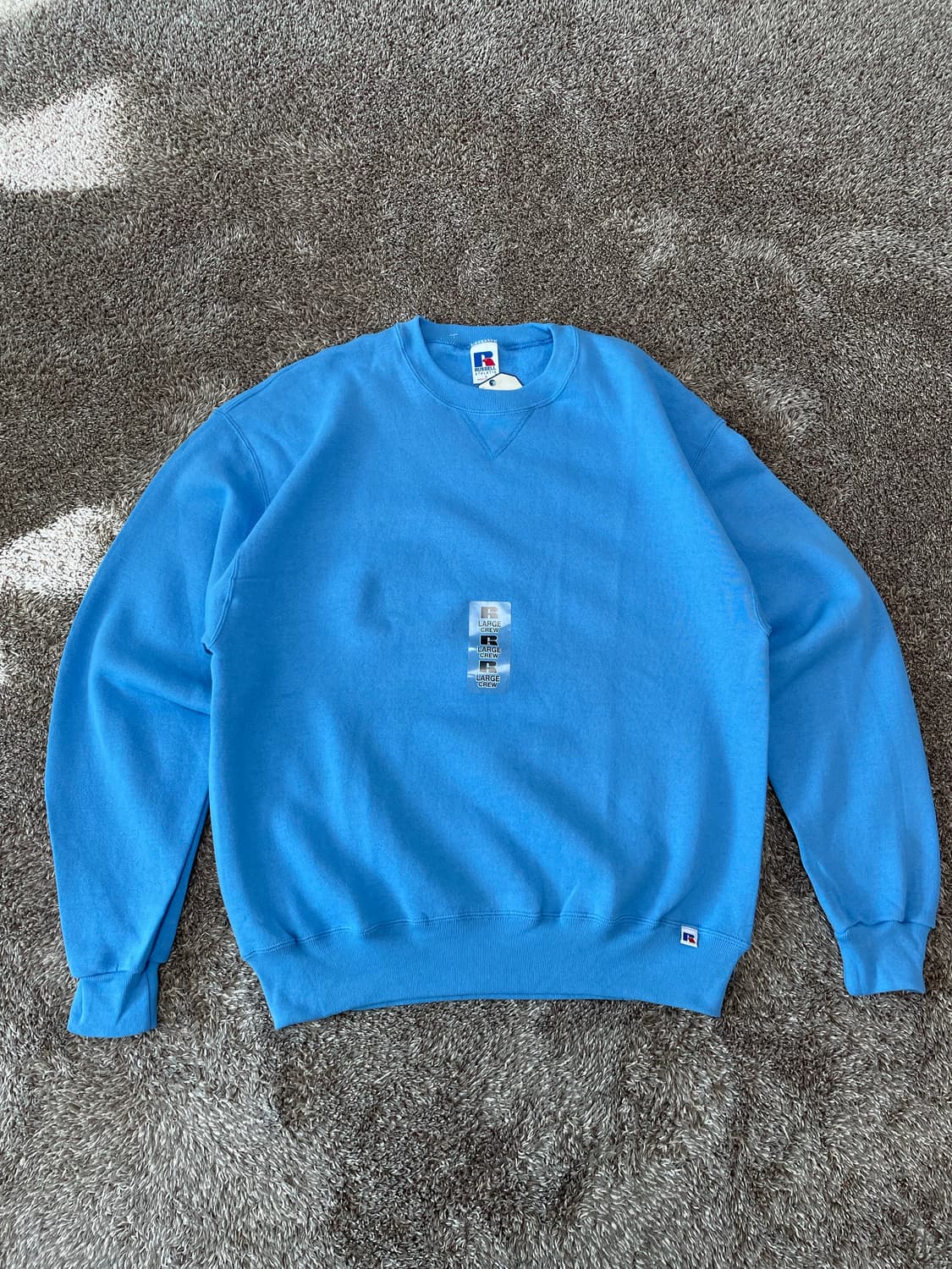 (데드스탁) 90s 러셀 스웻셔츠 베이비블루 상품이미지2