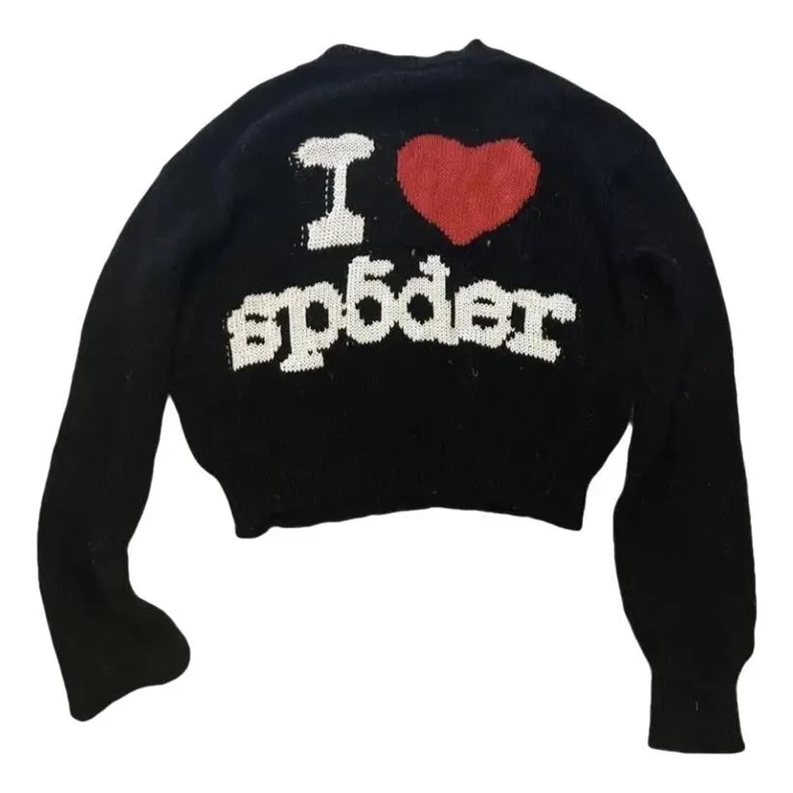 스파이더 월드와이드 I Love Sp5der 크롭 니트 상품이미지1