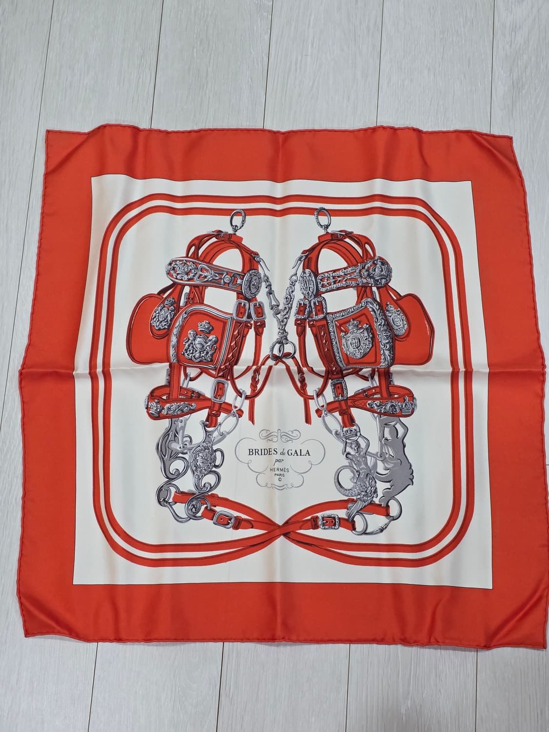 에르메스 Brides de Gala 쁘띠까레 45 오렌지  상품이미지1