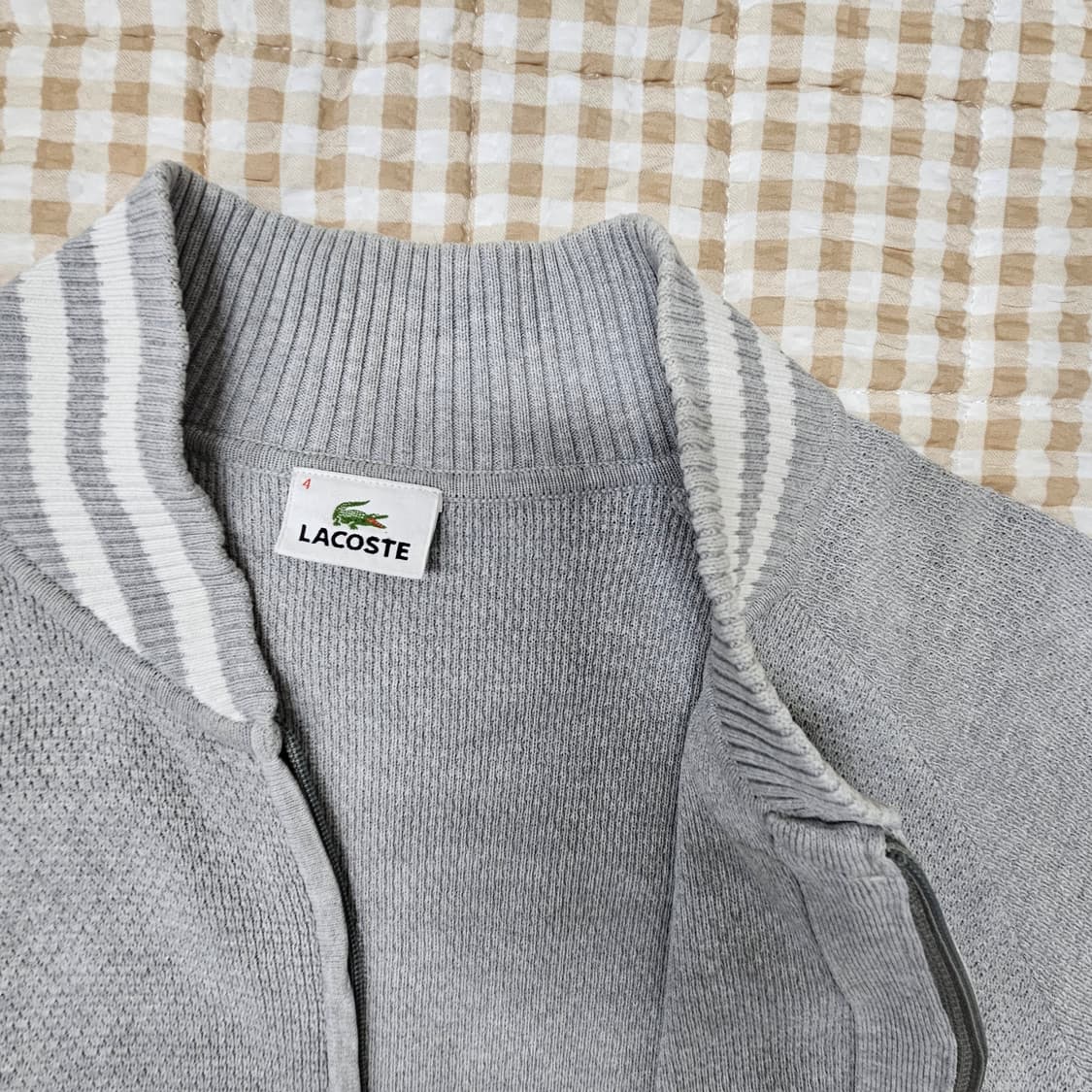 라코스테 얇은 집업 가디건 남자100 상품이미지6