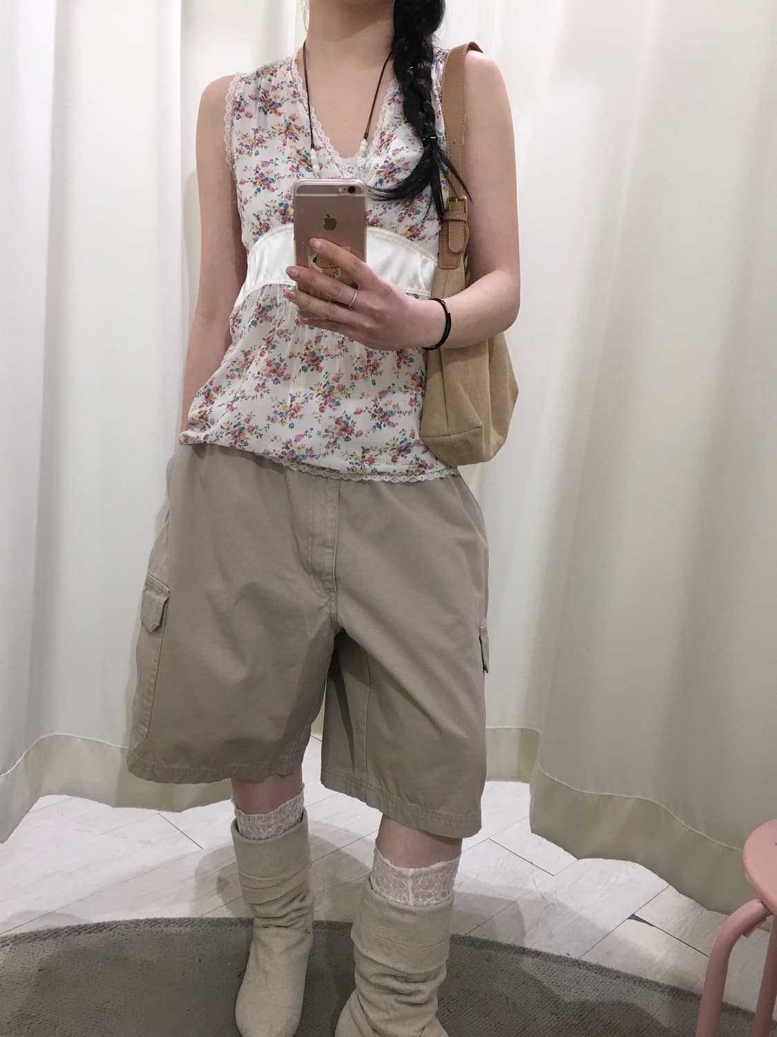 밴딩 카고 버뮤다 팬츠 상품이미지4