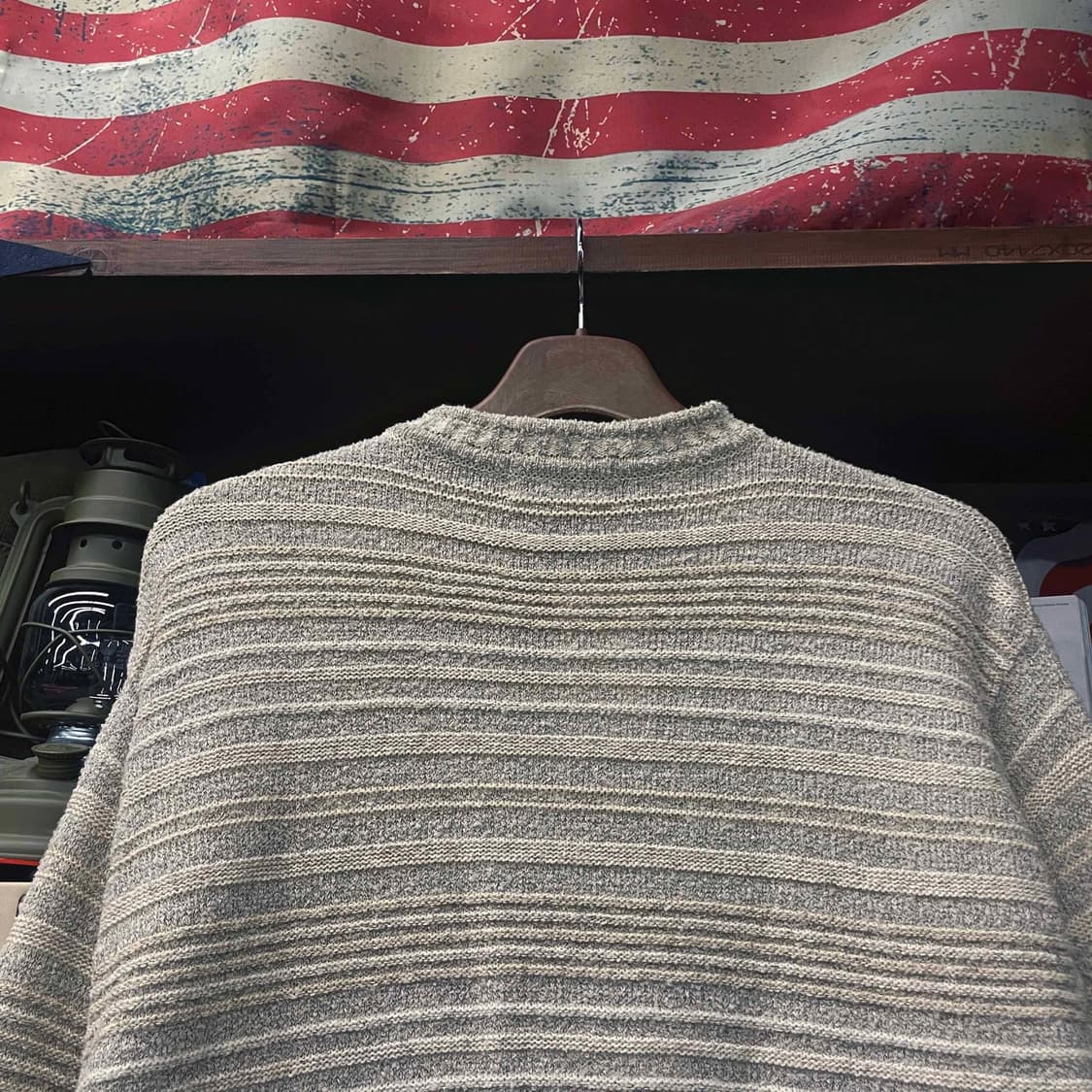 90s 모션픽쳐 버튼 브이 헨리넥 보카시 니트 스웨터 N503 상품이미지4