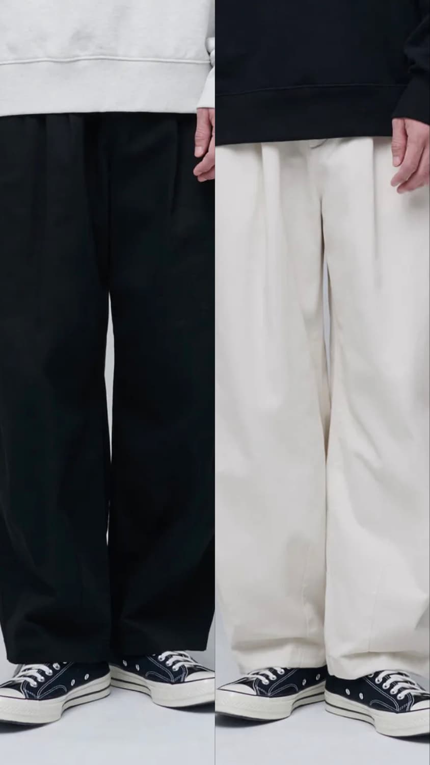 MUSINSA STANDARD 코튼 와이드 벌룬 팬츠 (세트) 상품이미지1