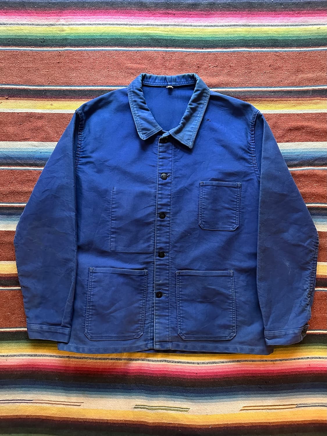 60s 빈티지 프렌치 몰스킨 워크 자켓 상품이미지2