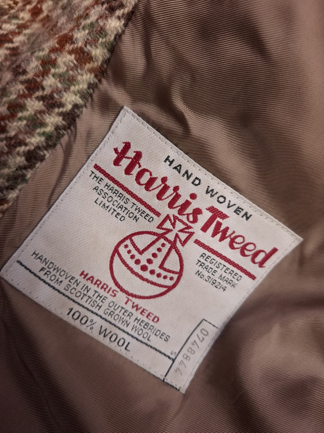 80's 영국제조 해리스트위드 울 블레이져 상품이미지4