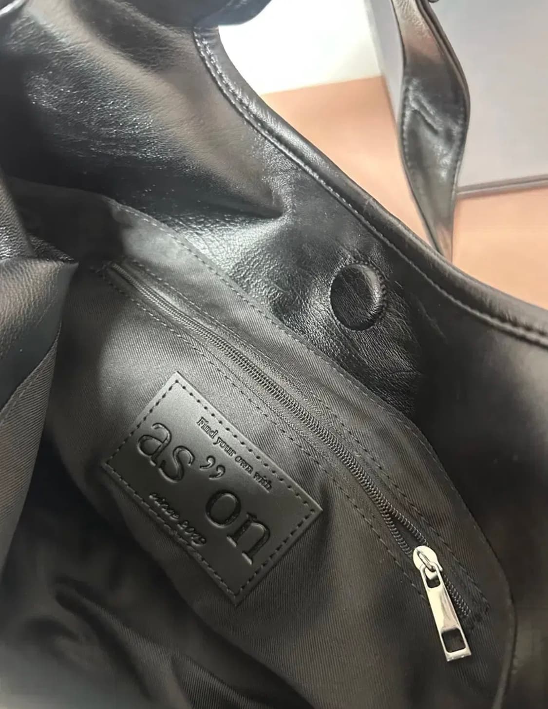 ason 애즈온 베키 숄더백 블랙 BECKY SHOULDER BAG 상품이미지5