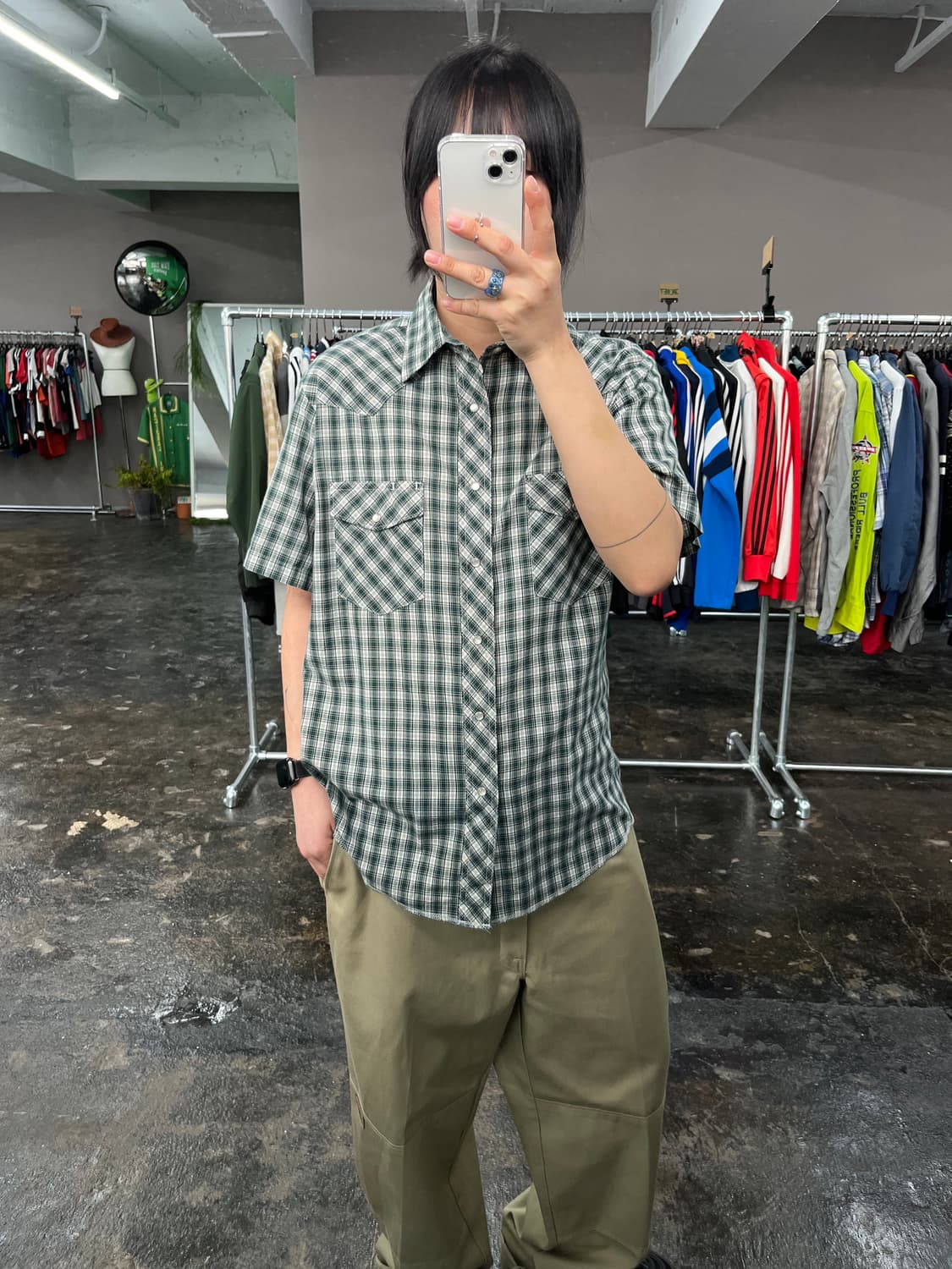 랭글러 웨스턴 체크 셔츠  상품이미지5