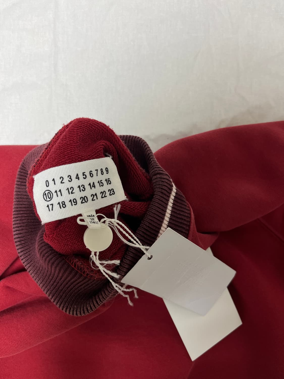 메종 마르지엘라 레드 코튼 스웻셔츠/맨투맨 상품이미지3