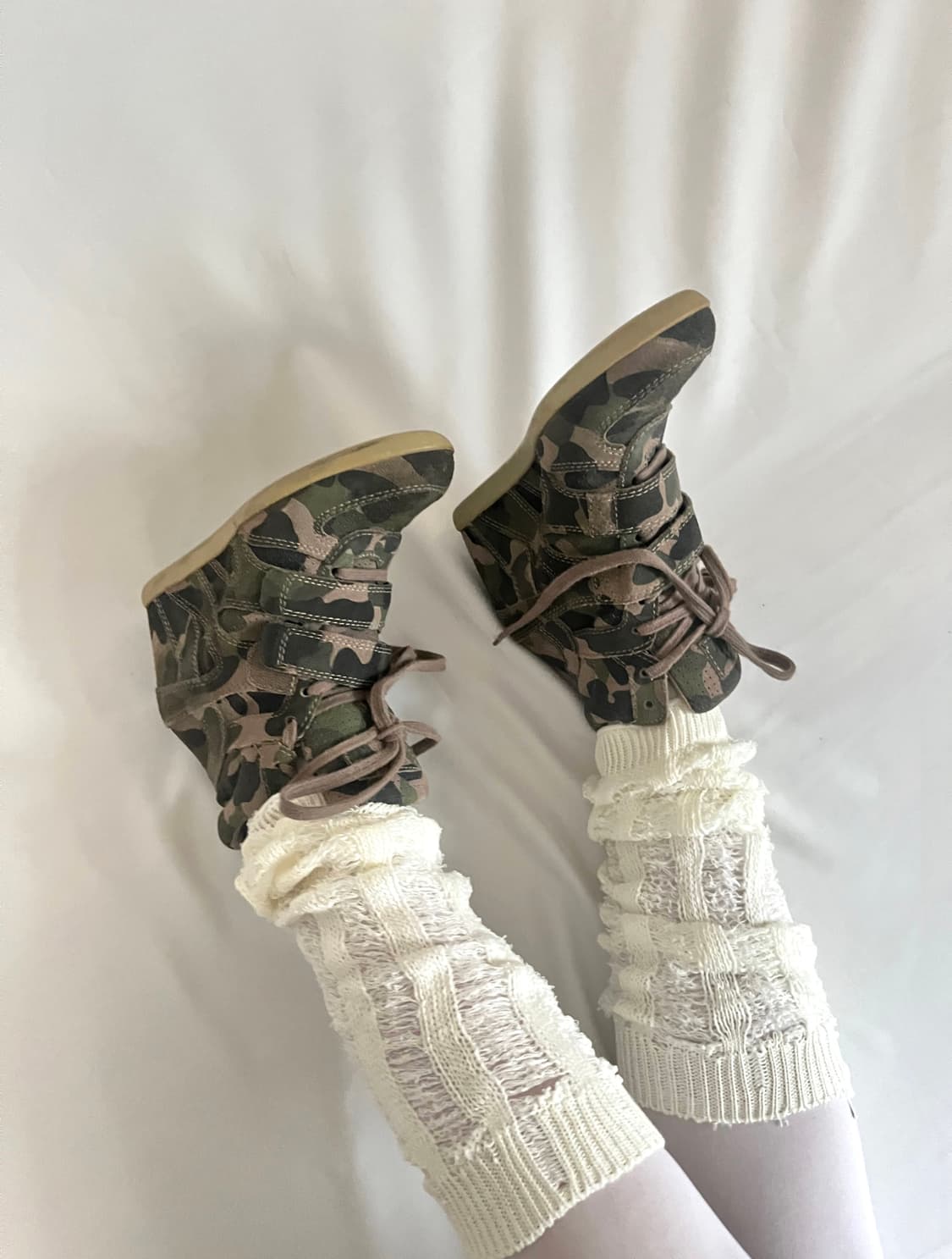 Ash 00s 카모 웨지힐 하이탑 상품이미지4