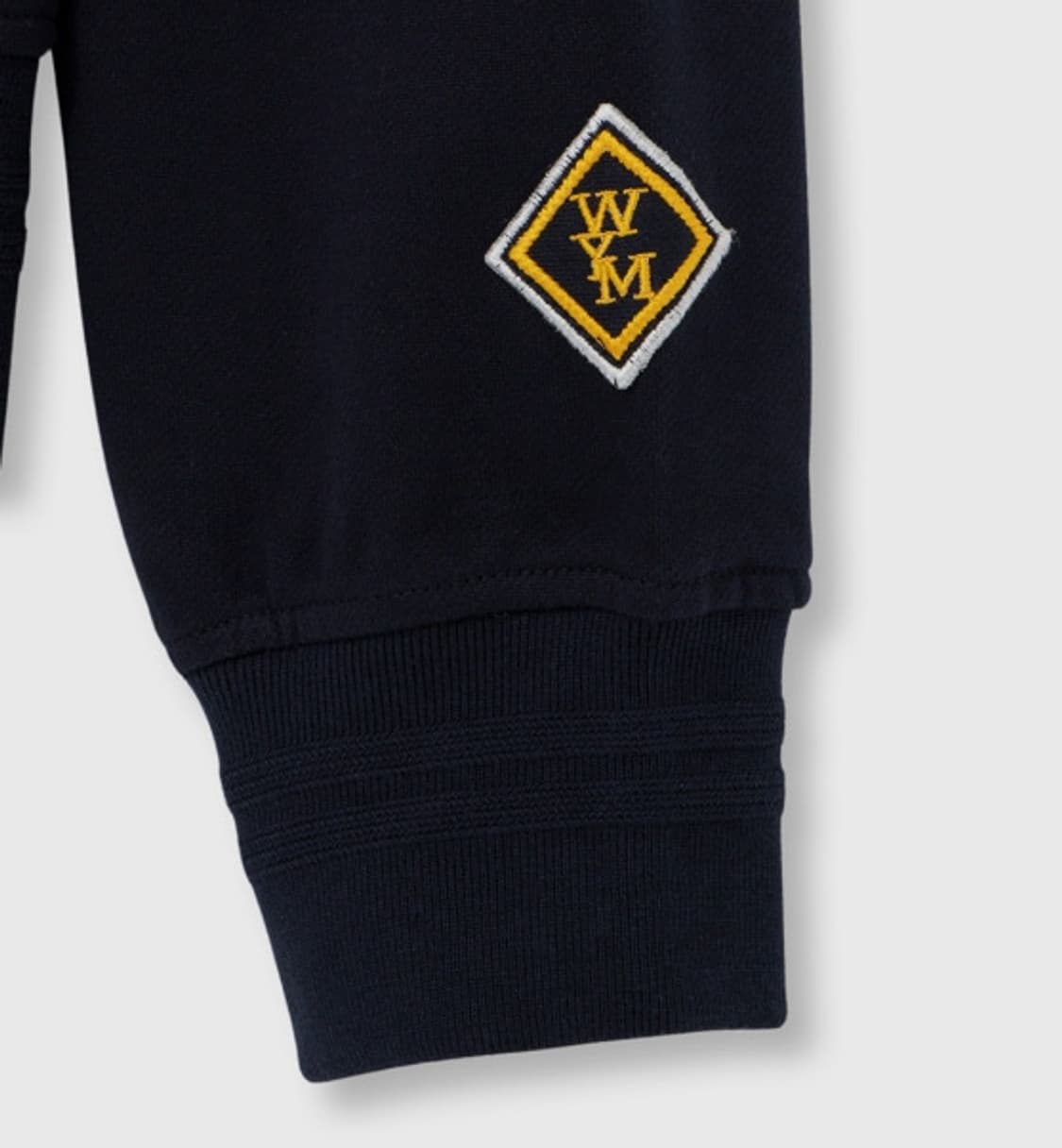 정품 우영미 네이비 렌티큘러 로고 스웻트 셔츠 48 새제품 상품이미지6