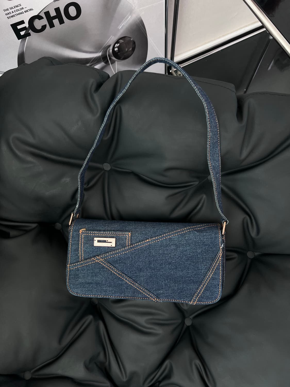 게스 GUESS Y2K 데님 숄더백 상품이미지2