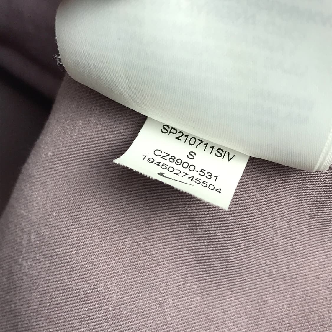 나이키 스우시 우븐 자켓 퍼플색 여성S 상품이미지8