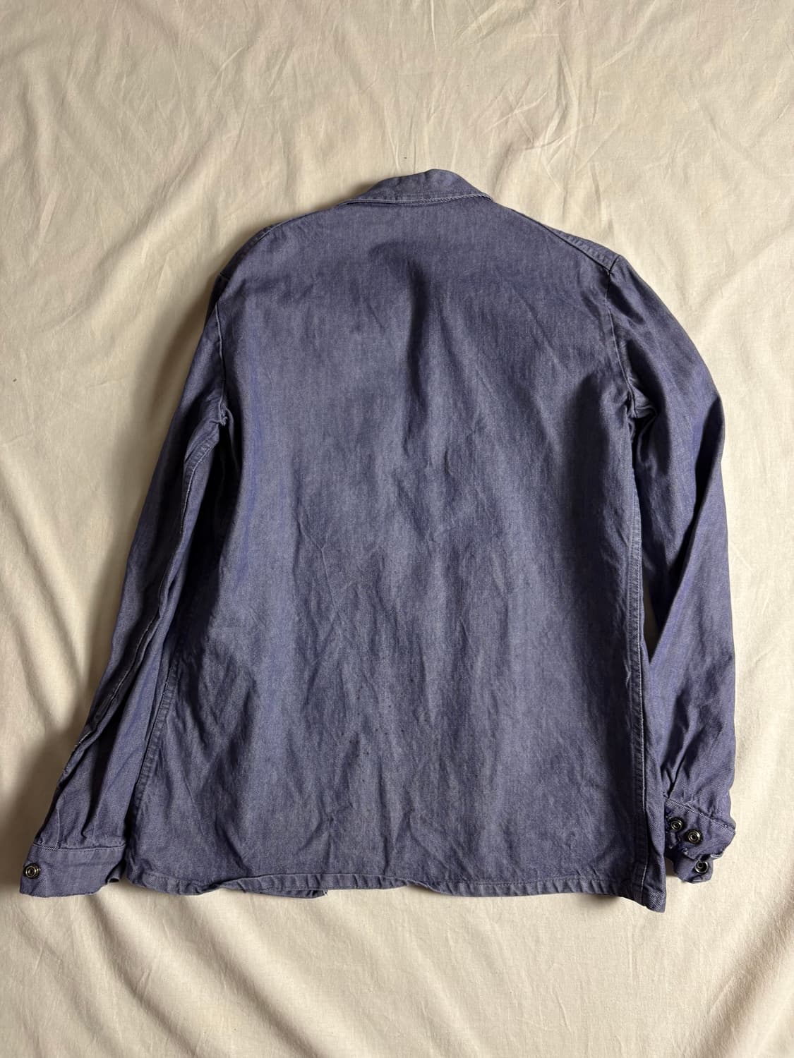 70s 프랑스 해병 데님 워크자켓 S 상품이미지3
