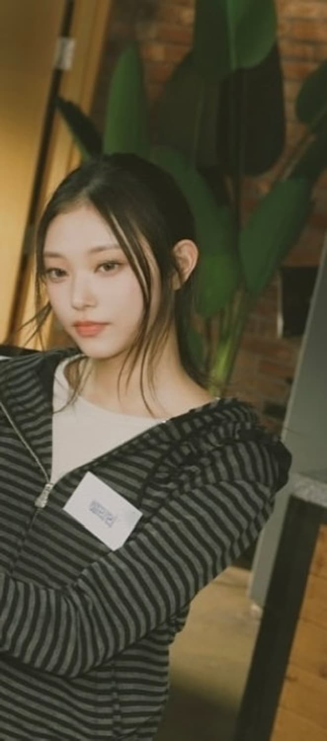 (새상품/뉴진스 해린착용)타입서비스 스트라이프 지퍼 후드집업 상품이미지2