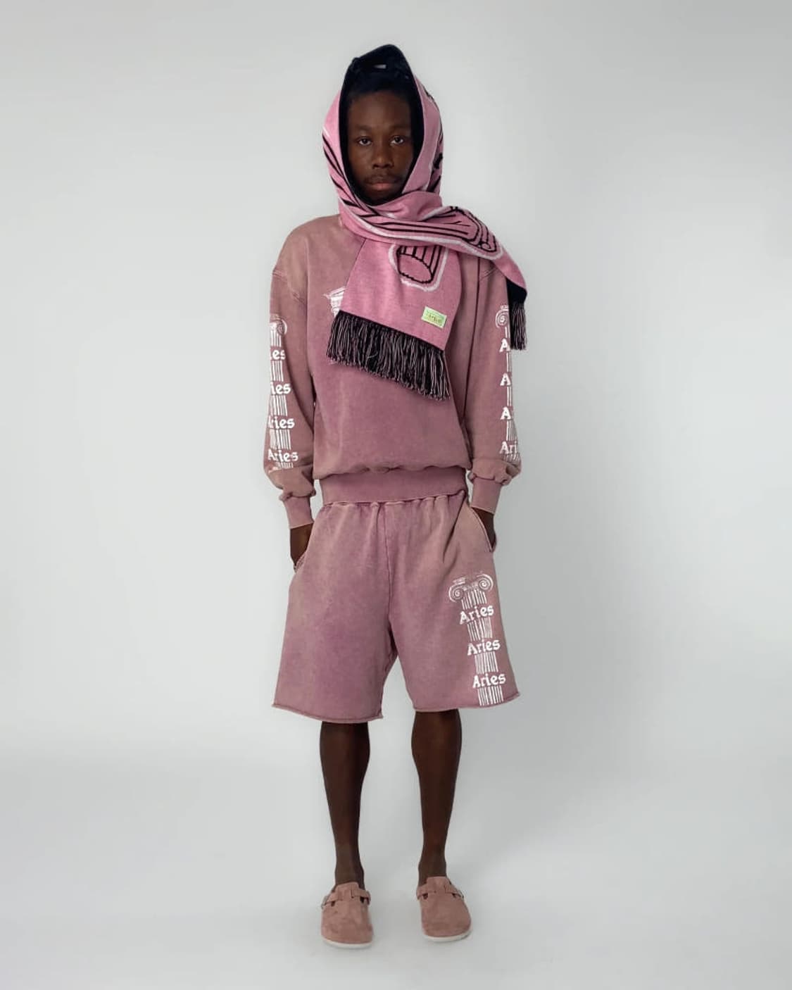 [L]에리즈 Aged Ancient Column 스웨트 쇼츠 상품이미지2