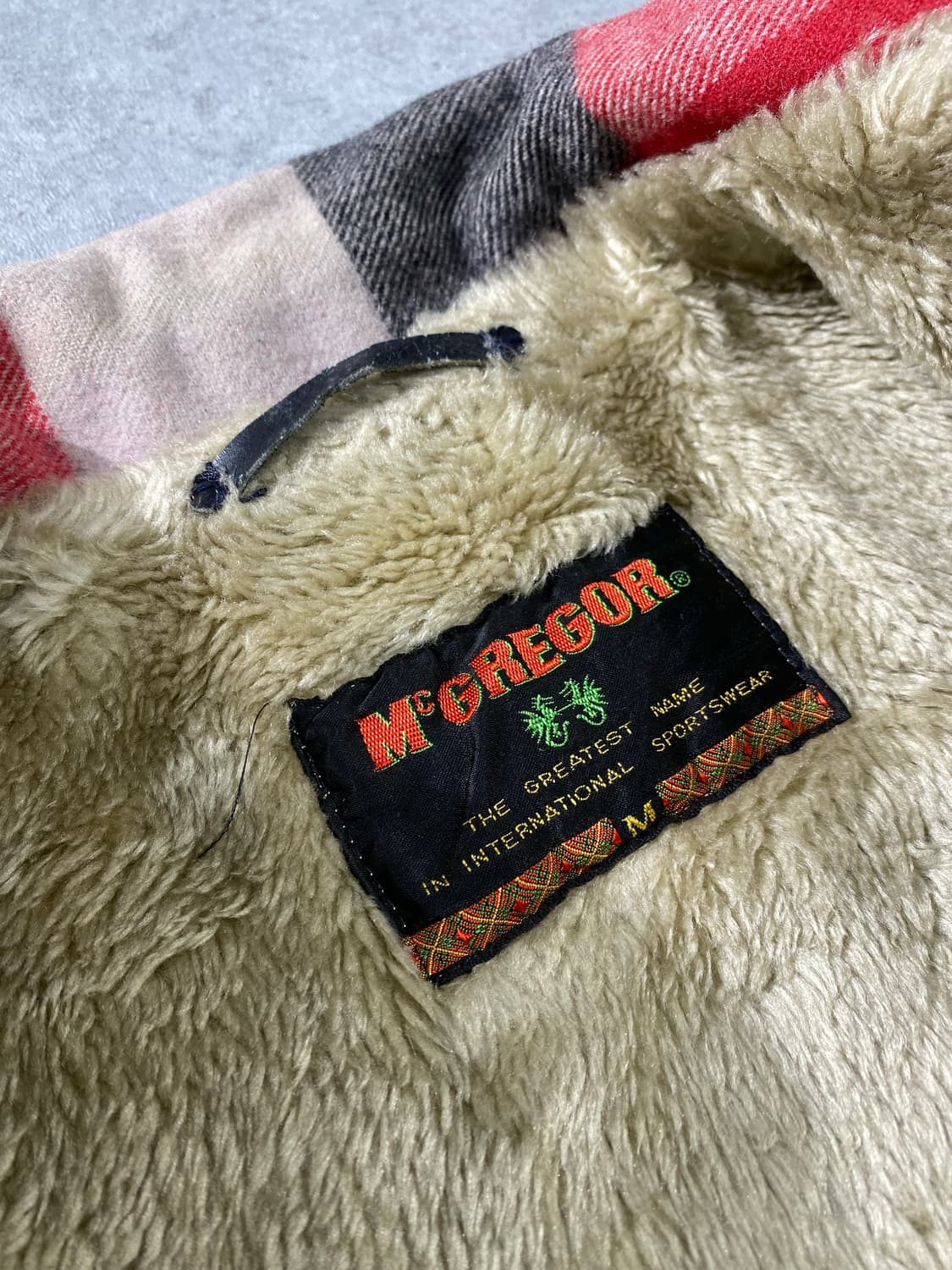 [M] Mcgregor 맥그리거 빈티지 시어링 울 체크 자켓 상품이미지9