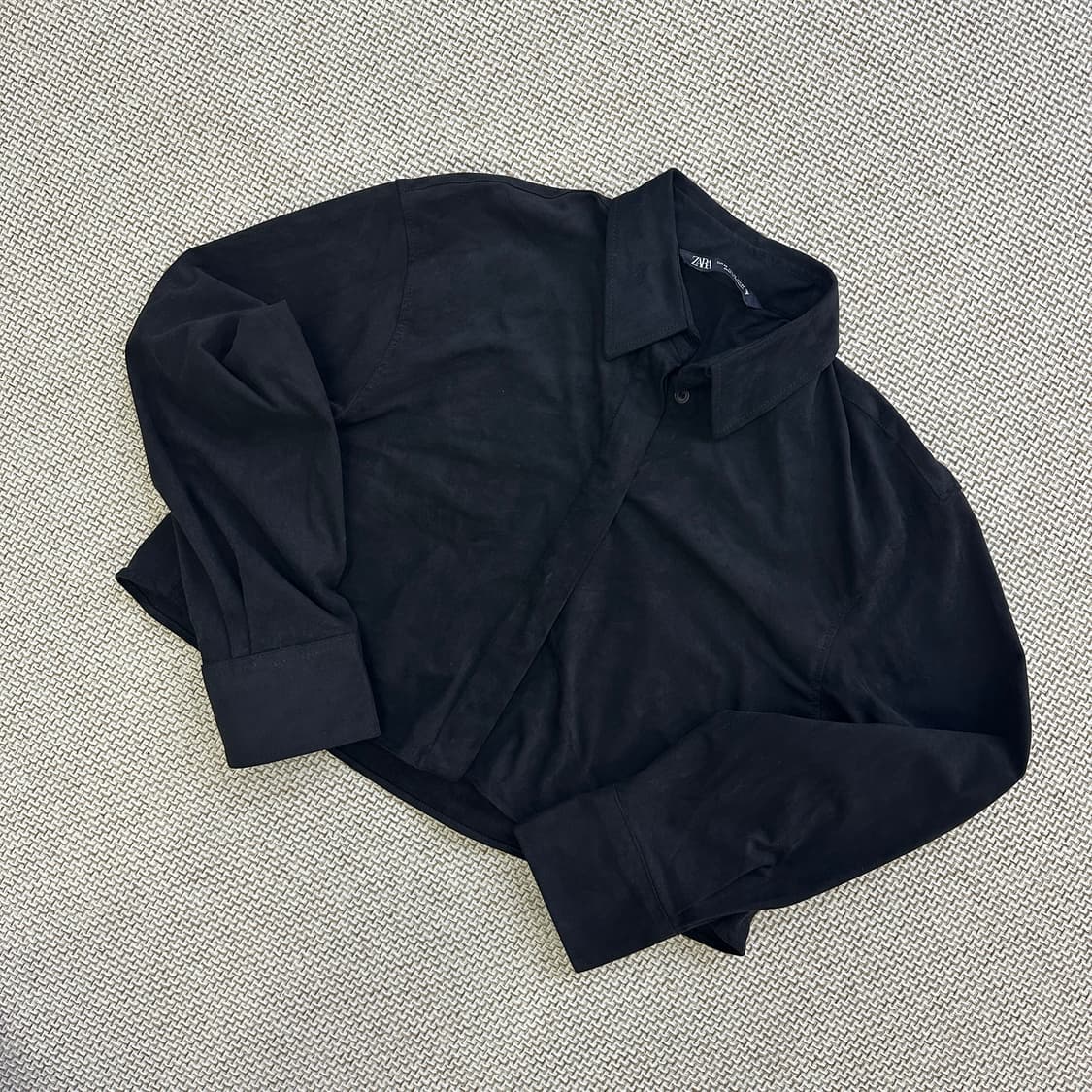 XS 자라 크롭 셔츠 0429D 상품이미지1