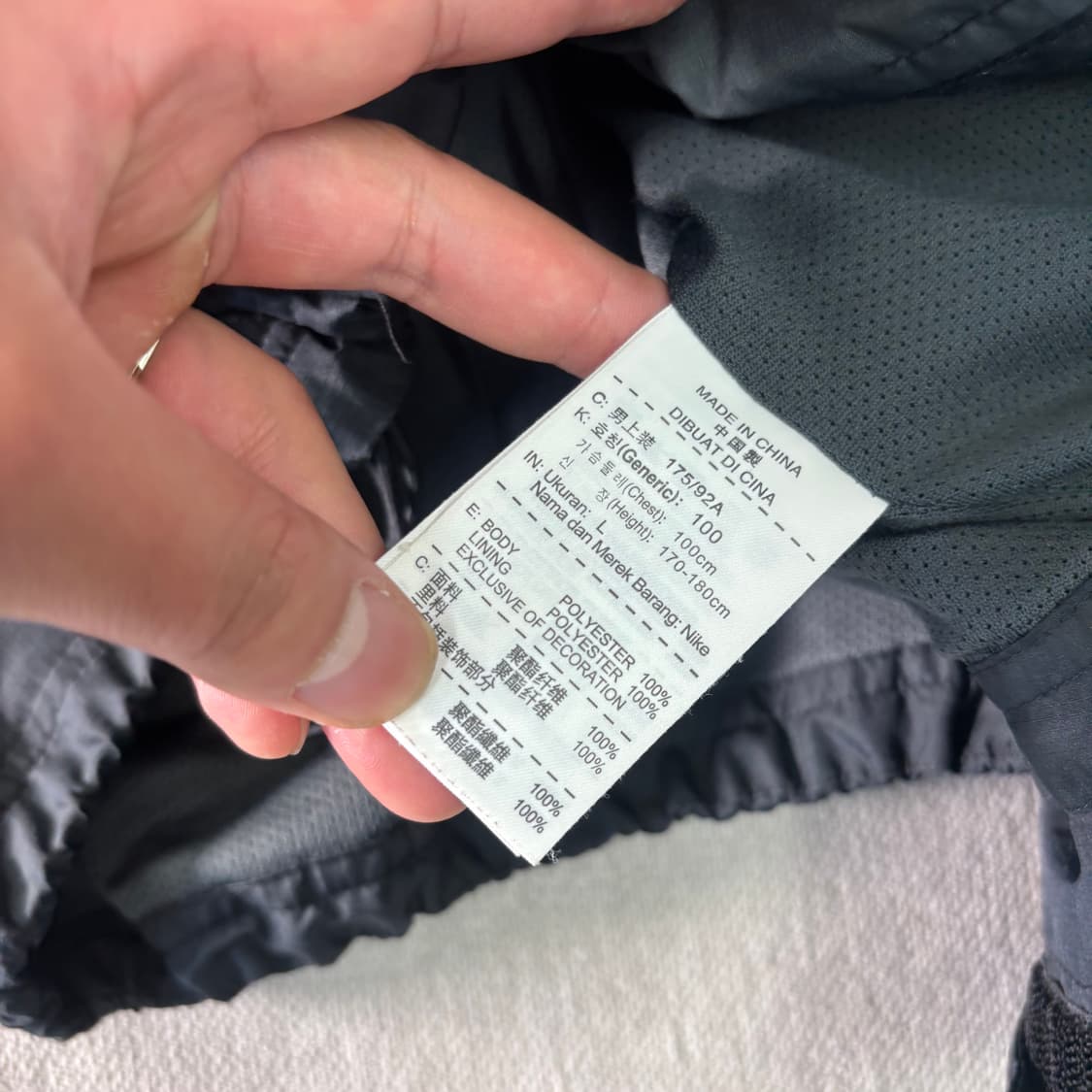 100 나이키 신형 스톤핏 나일론 바람막이 자켓 상품이미지7