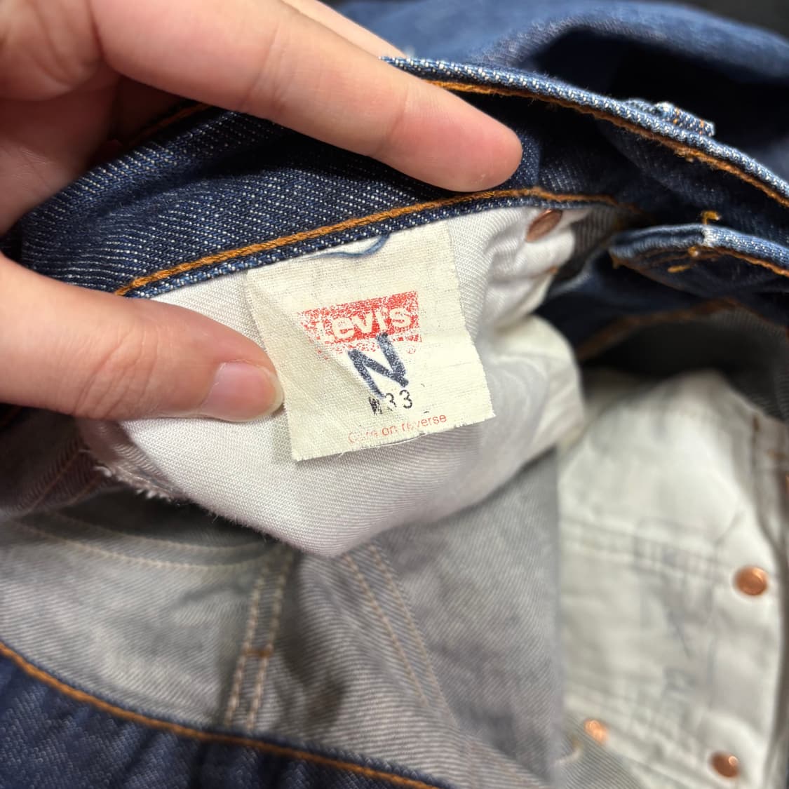 31-32 리바이스 진청 워싱 데님팬츠 상품이미지5
