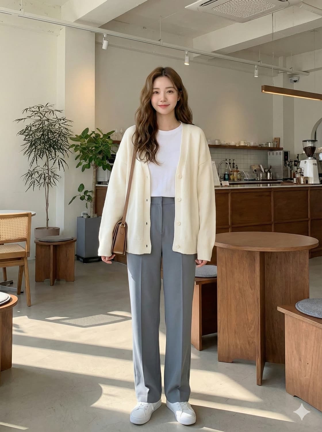 꼼빠니아 밴딩 와이드 슬랙스 그레이_55 상품이미지1