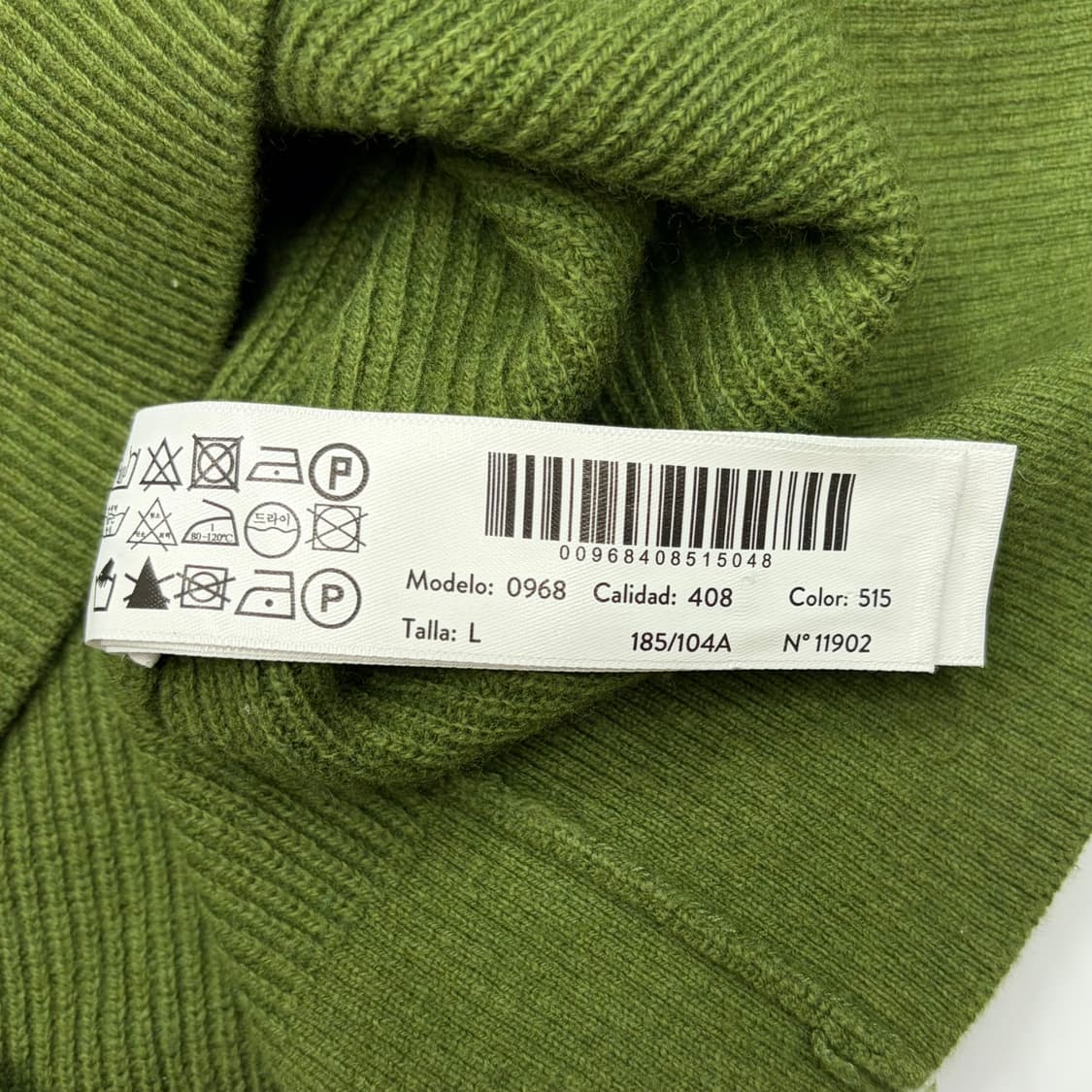 Massimo Dutti 마시모두띠 그린 카라니트 L 상품이미지5