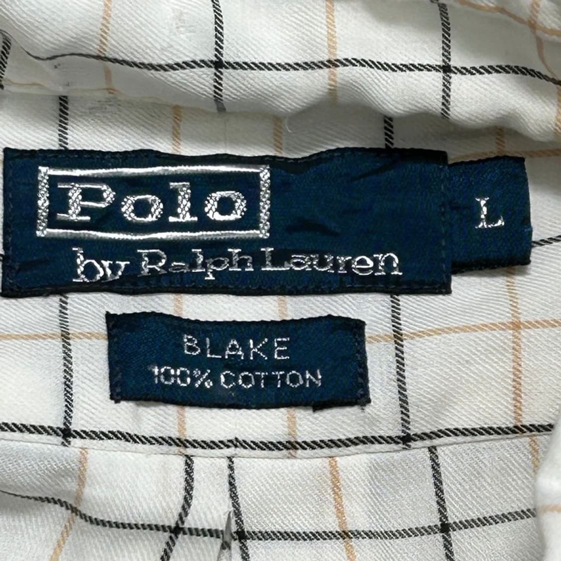 폴로랄플로렌 클래식핏 체크 셔츠 XL 상품이미지5
