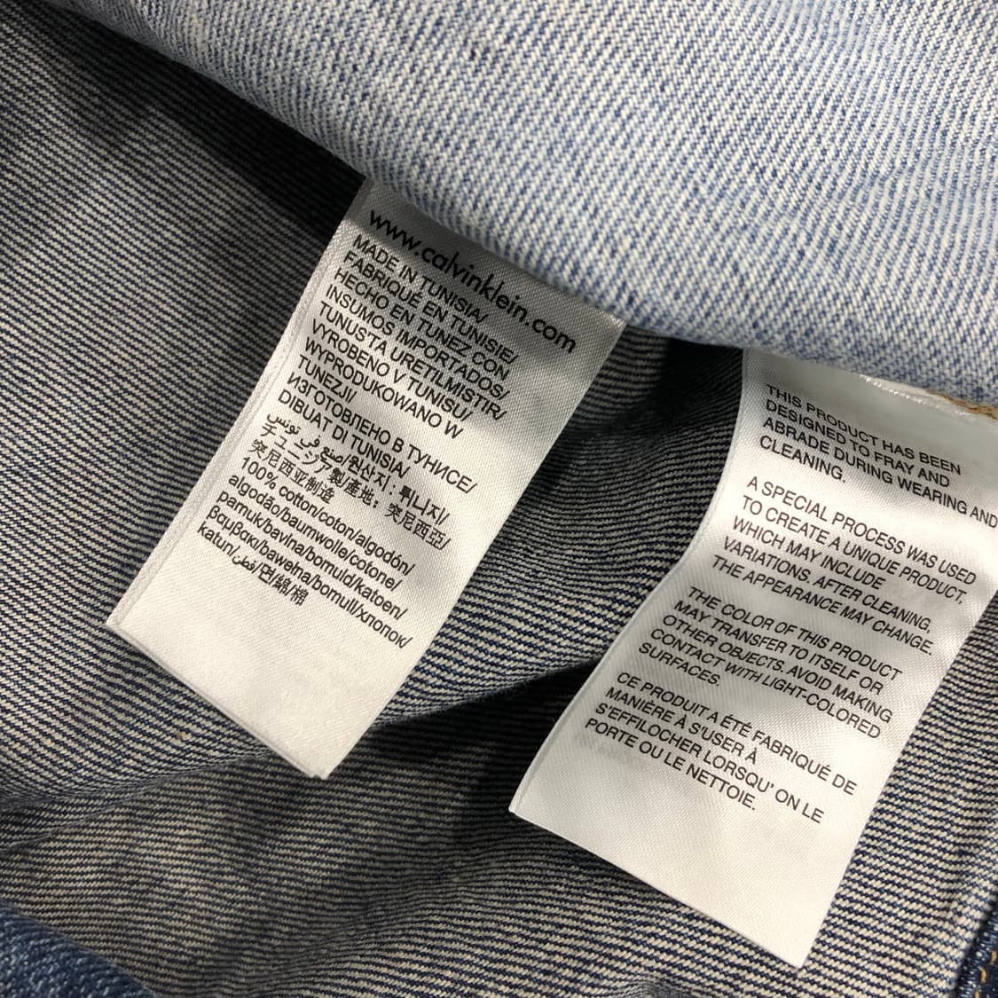 캘빈클라인 패치워크 데님 셔츠 상품이미지5