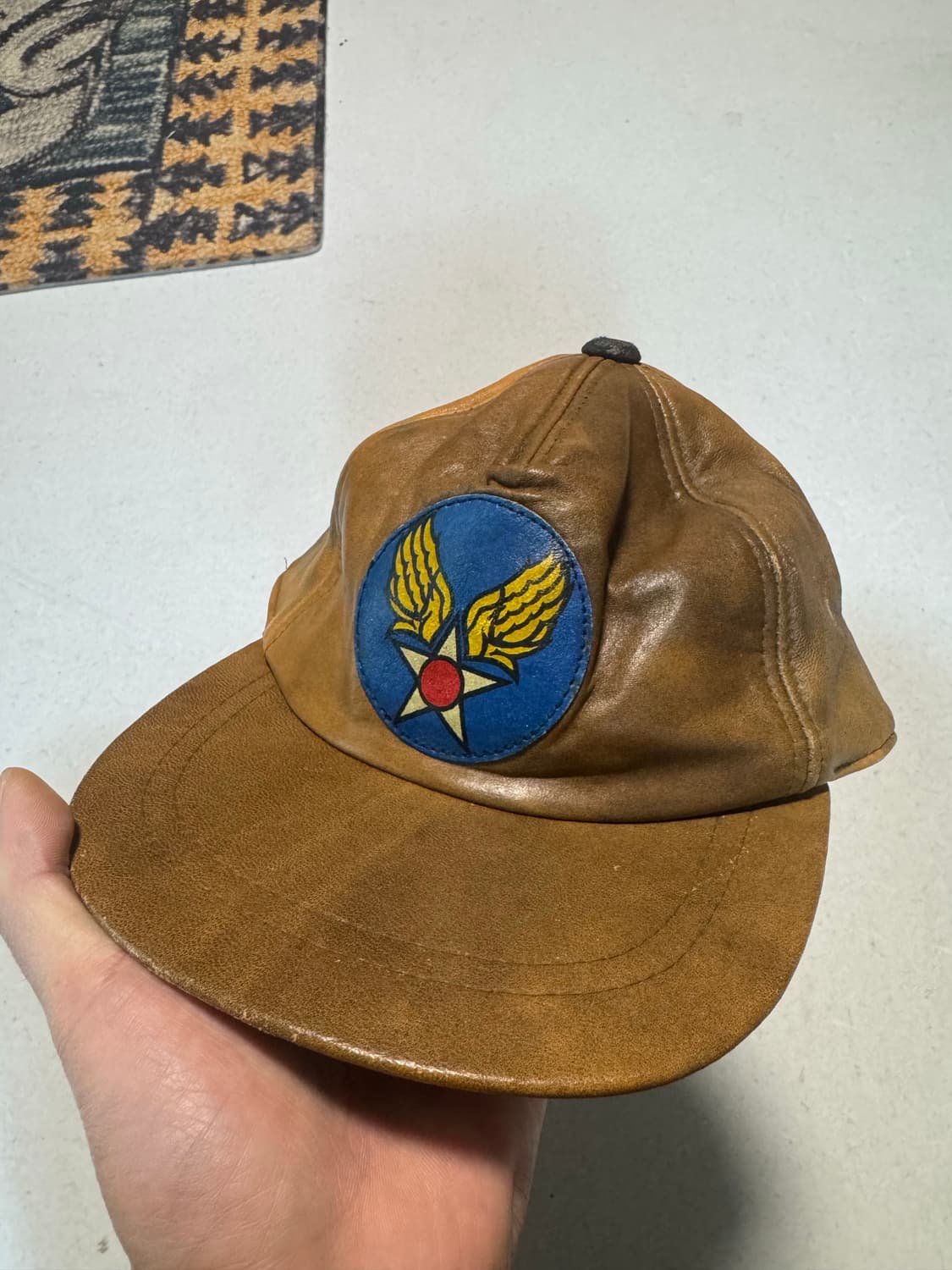 Usaaf 미육군항공대 레더 볼캡 스냅백 미군 미공군 상품이미지1