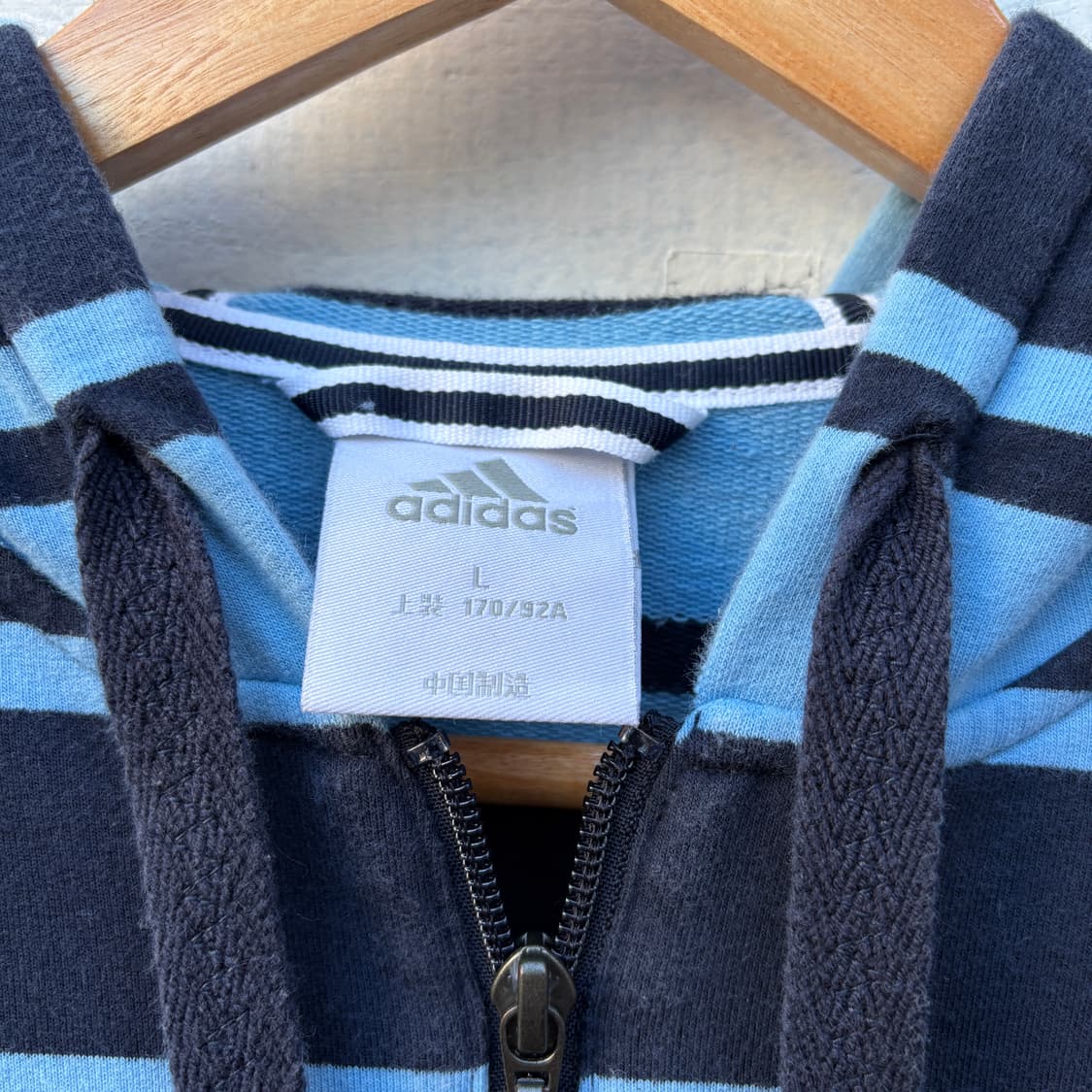 Adidas 아다다스 y2k 스트라이프 후드집업 상품이미지2