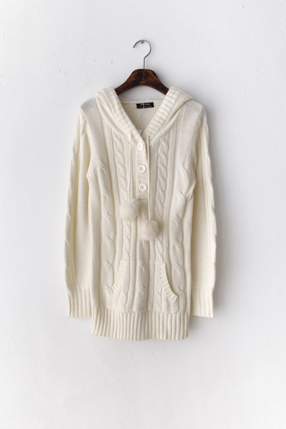 bubble hood long knit 상품이미지1