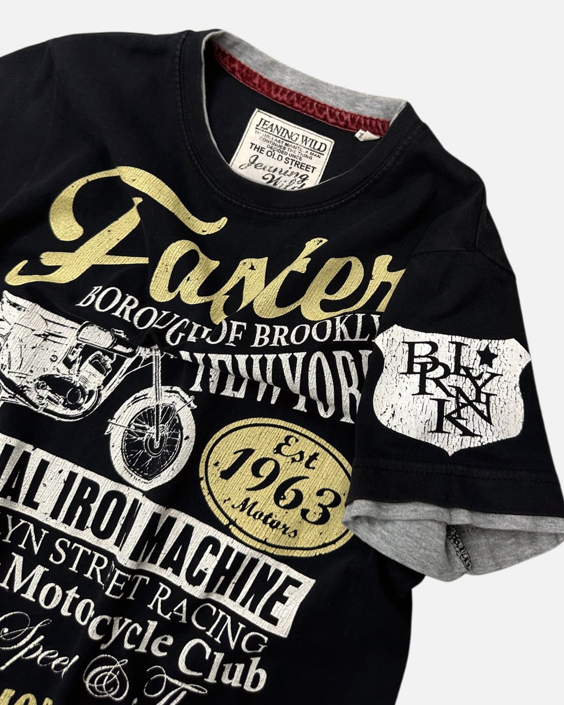 vintage motorcycle printing t-shirt 상품이미지2