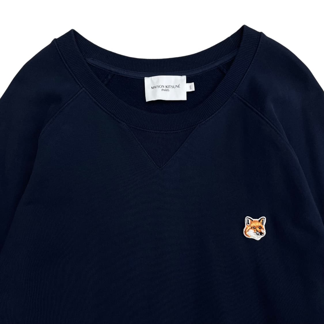 메종키츠네 네이비 로고 맨투맨 XXL 상품이미지3