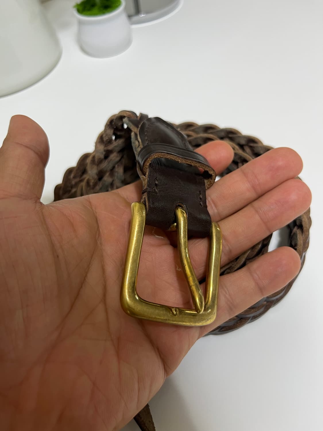 드레익스 위빙 벨트 브라운 M 상품이미지2