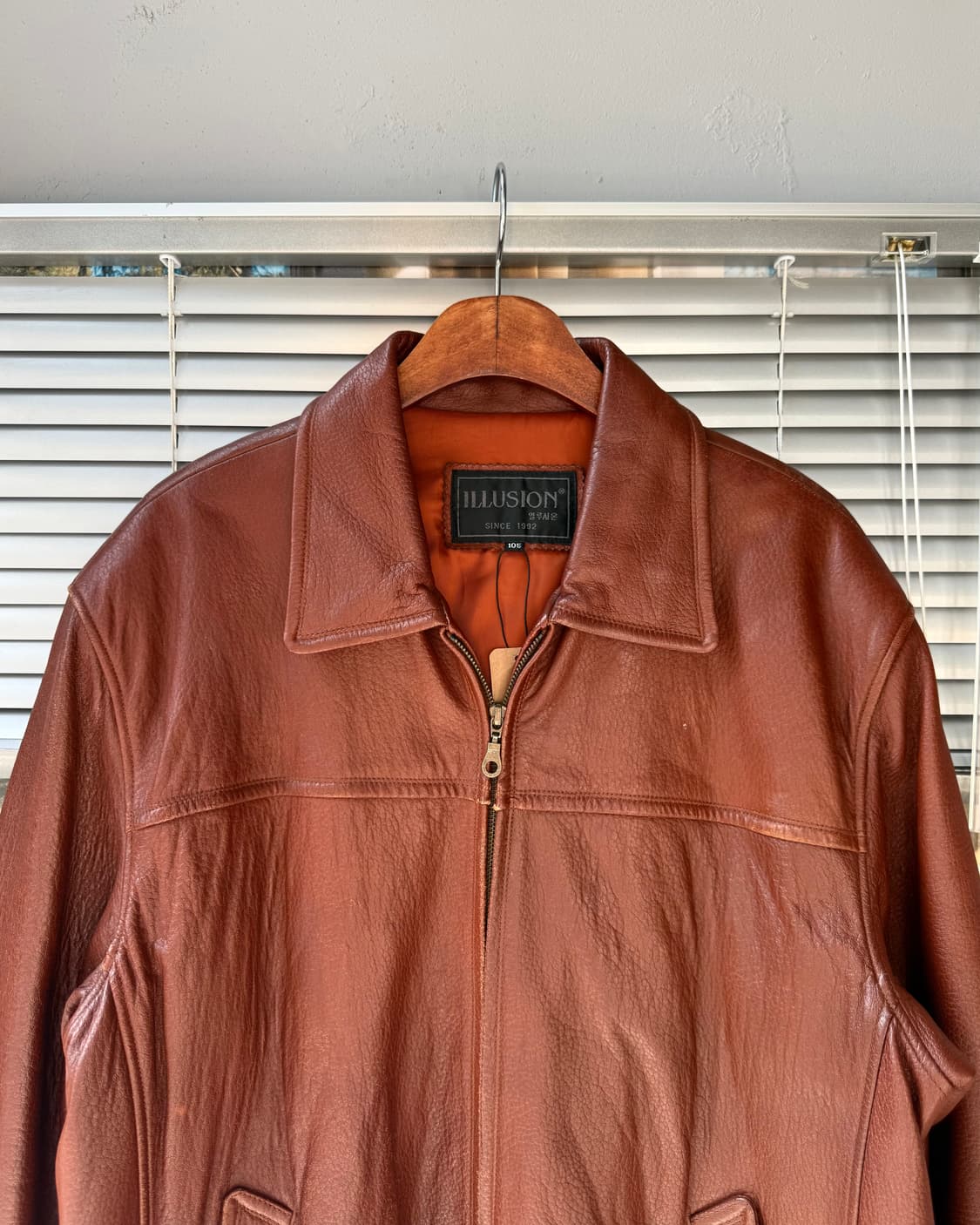 ILLUSION brown lambskin jacket 상품이미지3