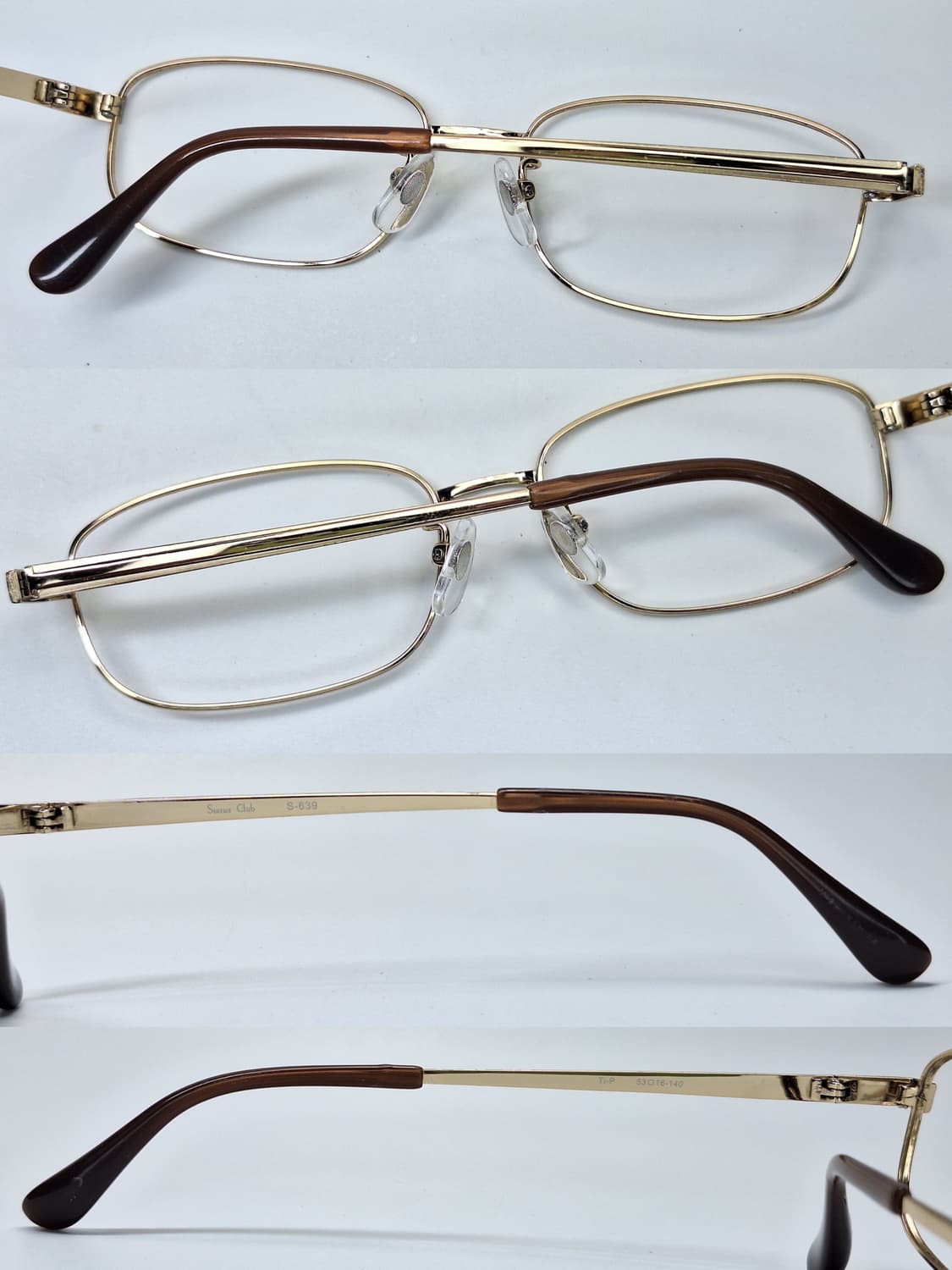Status Club S-639 순수 티타늄 안경테/ 일본 수입 y2k  상품이미지5