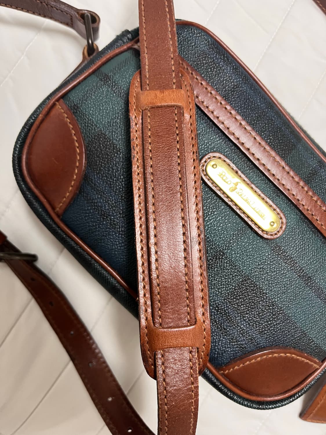 폴로 랄프로렌 체크 크로스백 상품이미지6