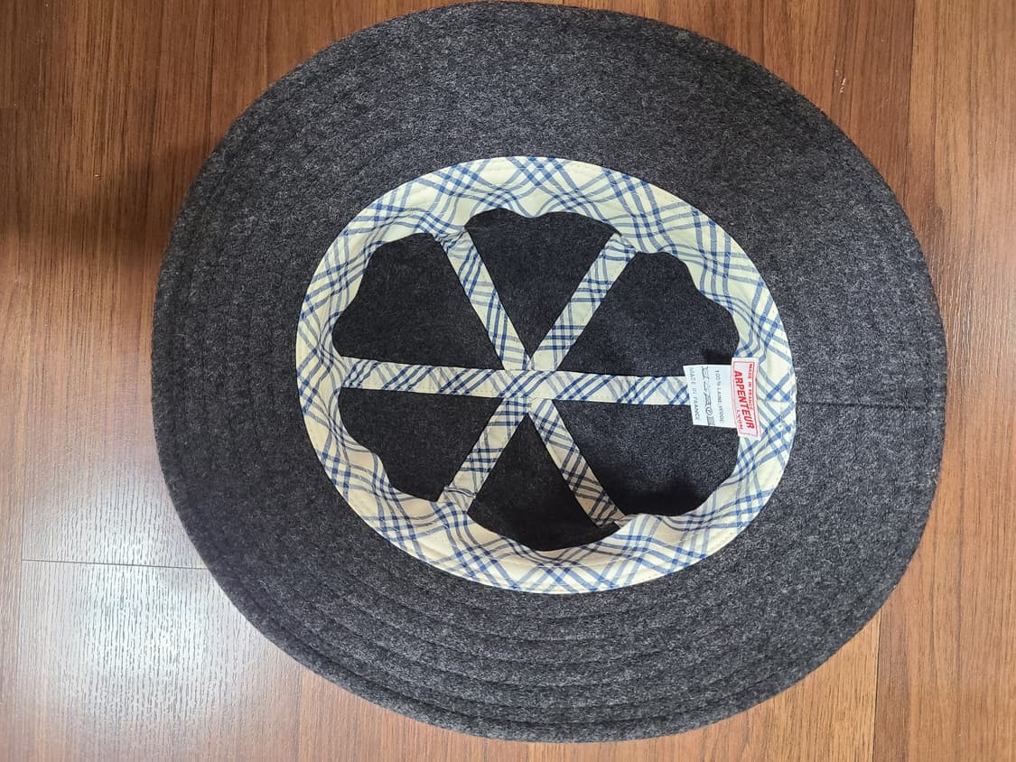 [새상품] 아펜쳐 멜튼 울 6패널 햇 그레이 상품이미지5