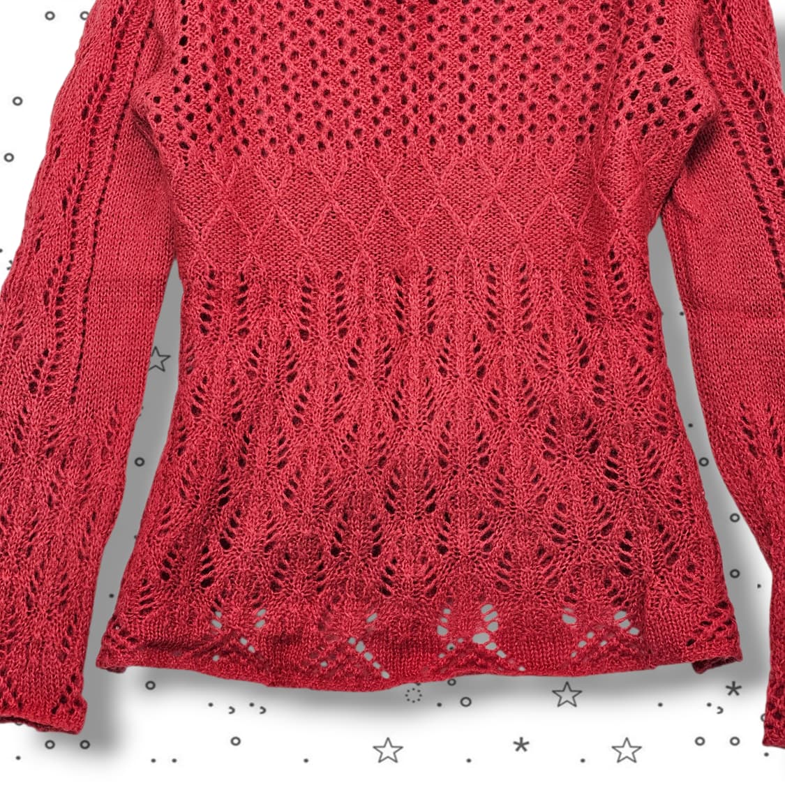 90 TBJ JEANS 벨벳 리본 울 니트 상품이미지3