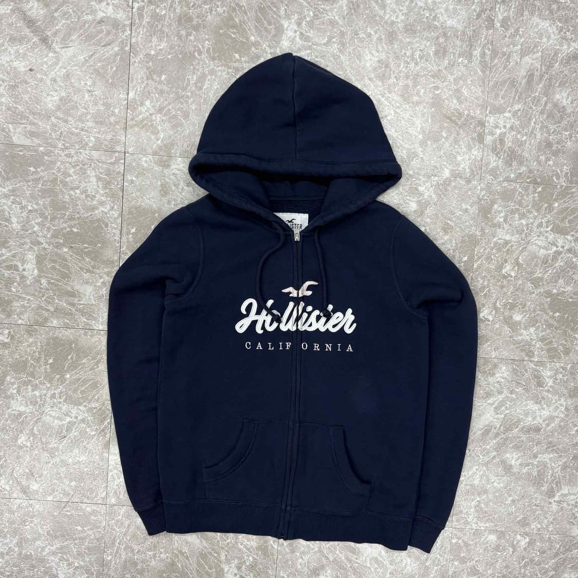 홀리스터 y2k 여리핏 네이비 걸즈 대장급 후드집업 희귀져지(XS) 상품이미지2