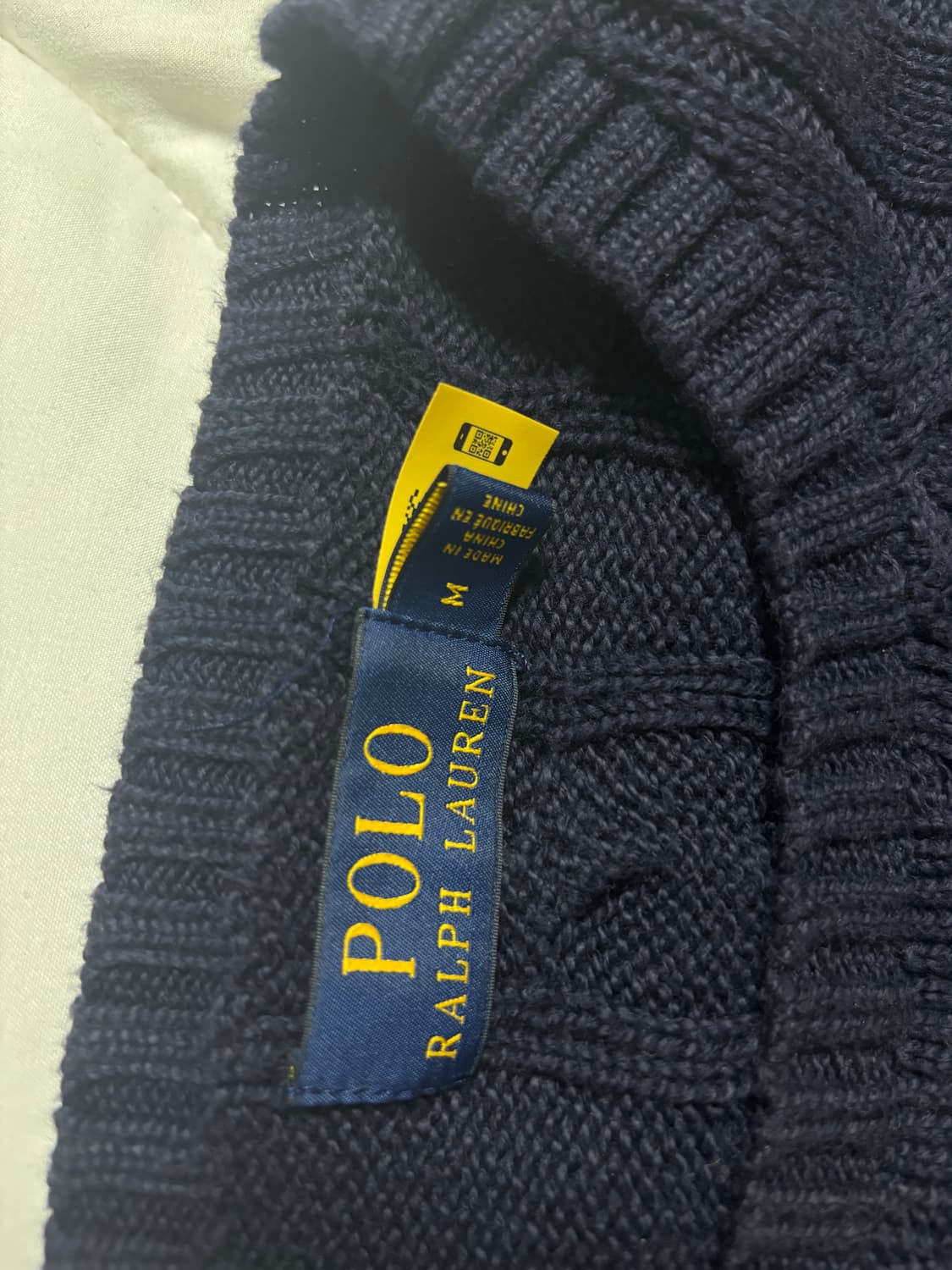 폴로 랄프로렌 네이비 니트(qr인증 가능) 상품이미지2