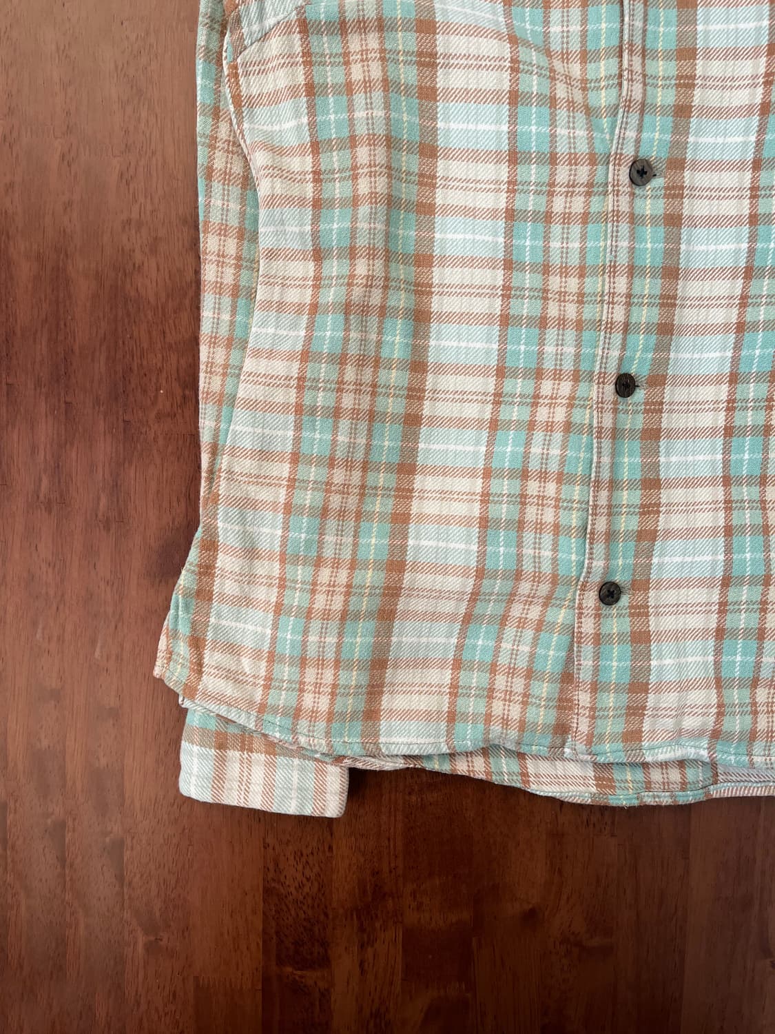 캐피탈 체크 하이넥 셔츠 블라우스 상품이미지6