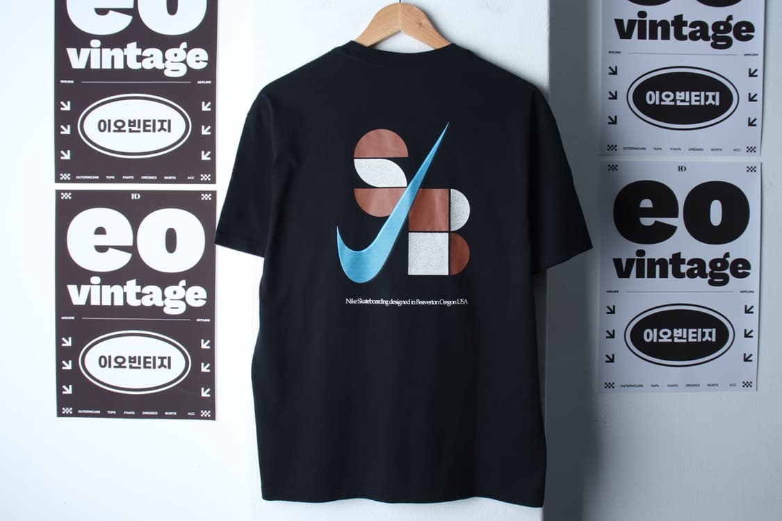 (L-XL) 나이키 반팔 티셔츠 SB스케이트보드 블랙 스트릿-H32435 상품이미지6